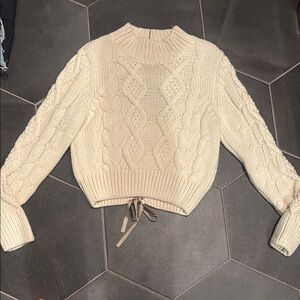 Zara Knit Cream Sweater